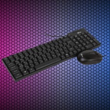 Комплект проводной клавиатура+ мышь Ritmix RKC-010 черный